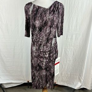 NWT Connected Apparel Short Sleeved Sheath Dress